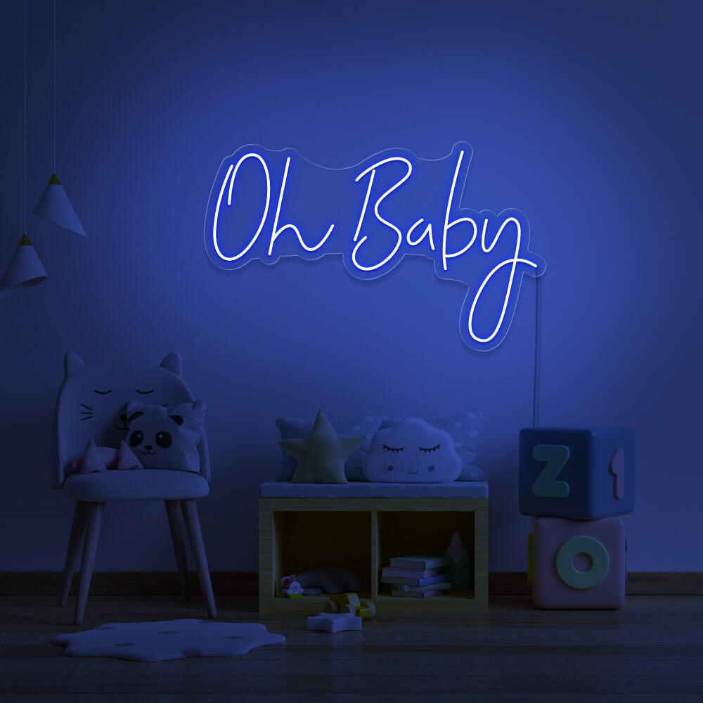 Neon Event Enseigne "Oh Baby" Neon LED AU MAROC