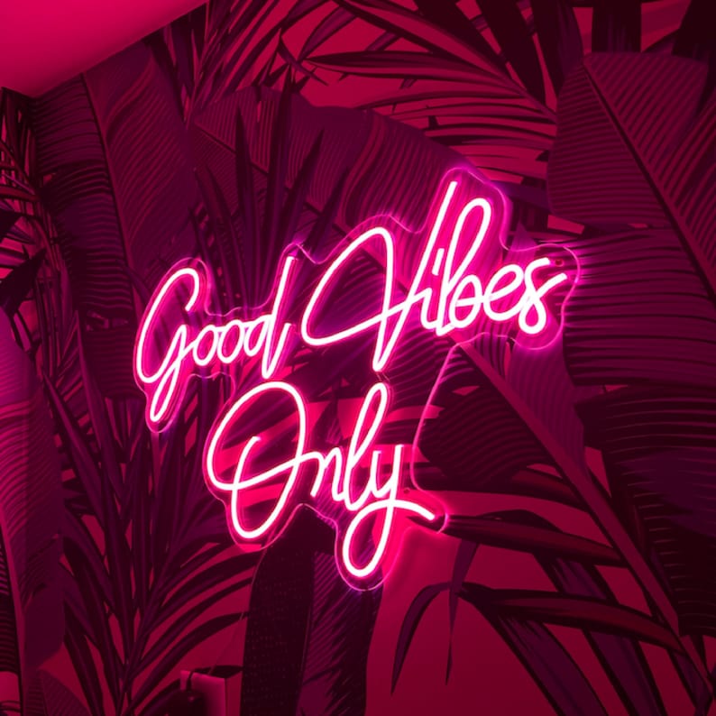 Good Vibes Only - LED Neon enseigne - Neon Led au Maroc