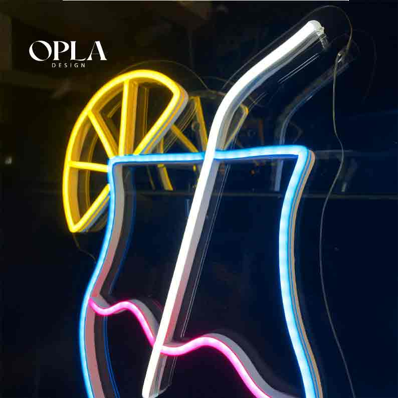 Cocktail LED Neon – Neon LED au Maroc By OPLADESIGN