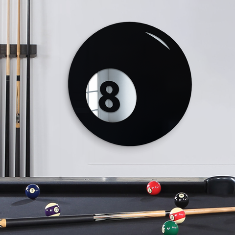 8 Ball Decor - Magic Eight Ball 3D Wall Art
