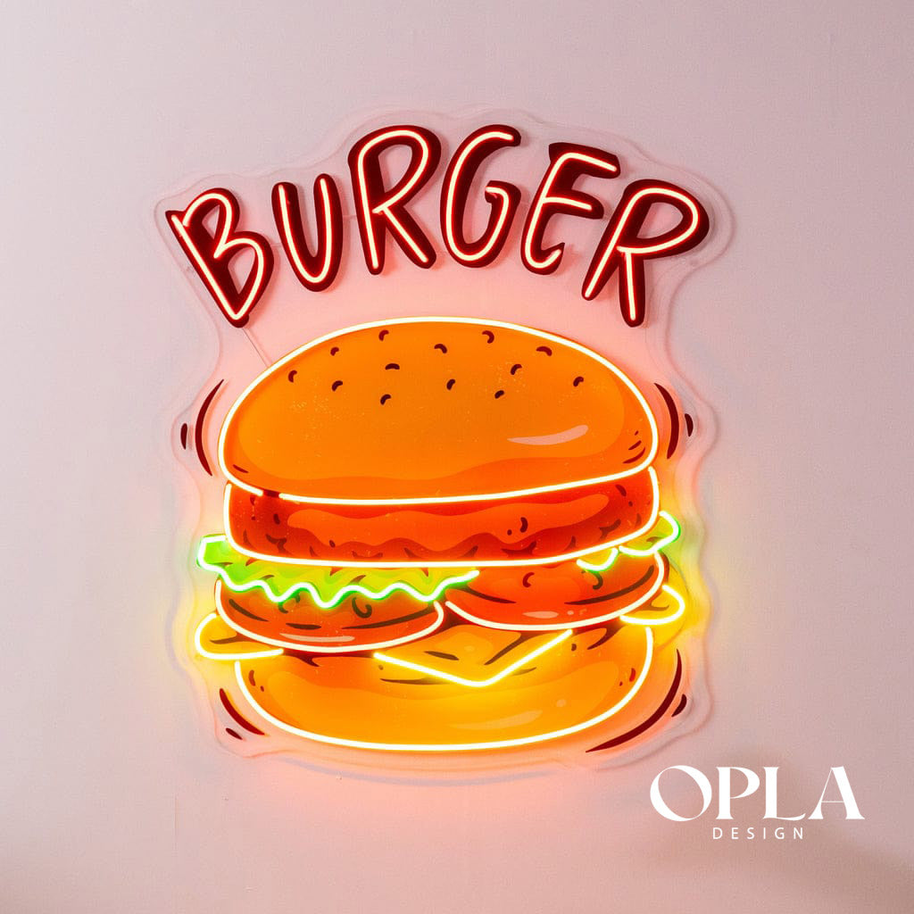 Hamburger Neon Led maroc - Neon Led au Maroc