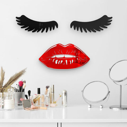 Eyelashes - 3D wall decoration of eyelashes
