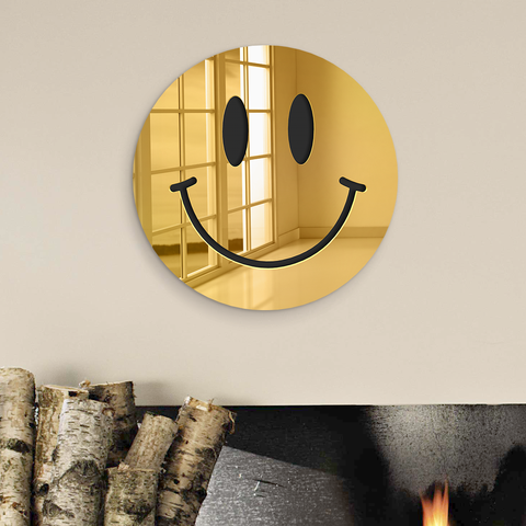 Happy Face - 3D Mirror Art Wall Decor
