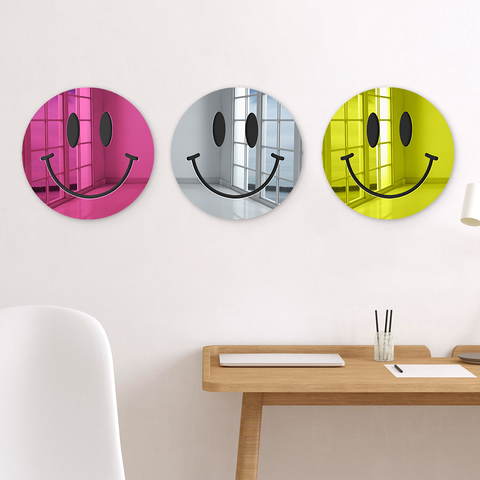 Happy Face - 3D Mirror Art Wall Decor
