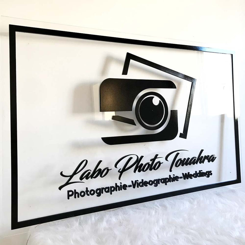 Clear custom acrylic sign with backlit 3D lettering - acrylic sign in Morocco