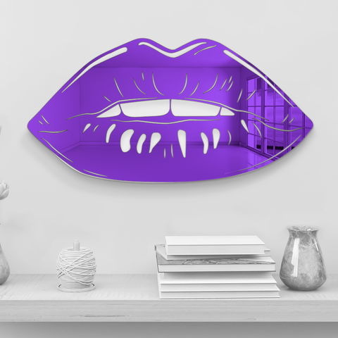 Mirror Lips - 3D Wall Decor