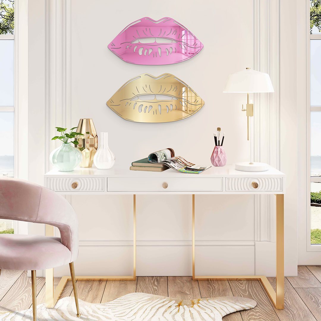 Mirror Lips - 3D Wall Decor