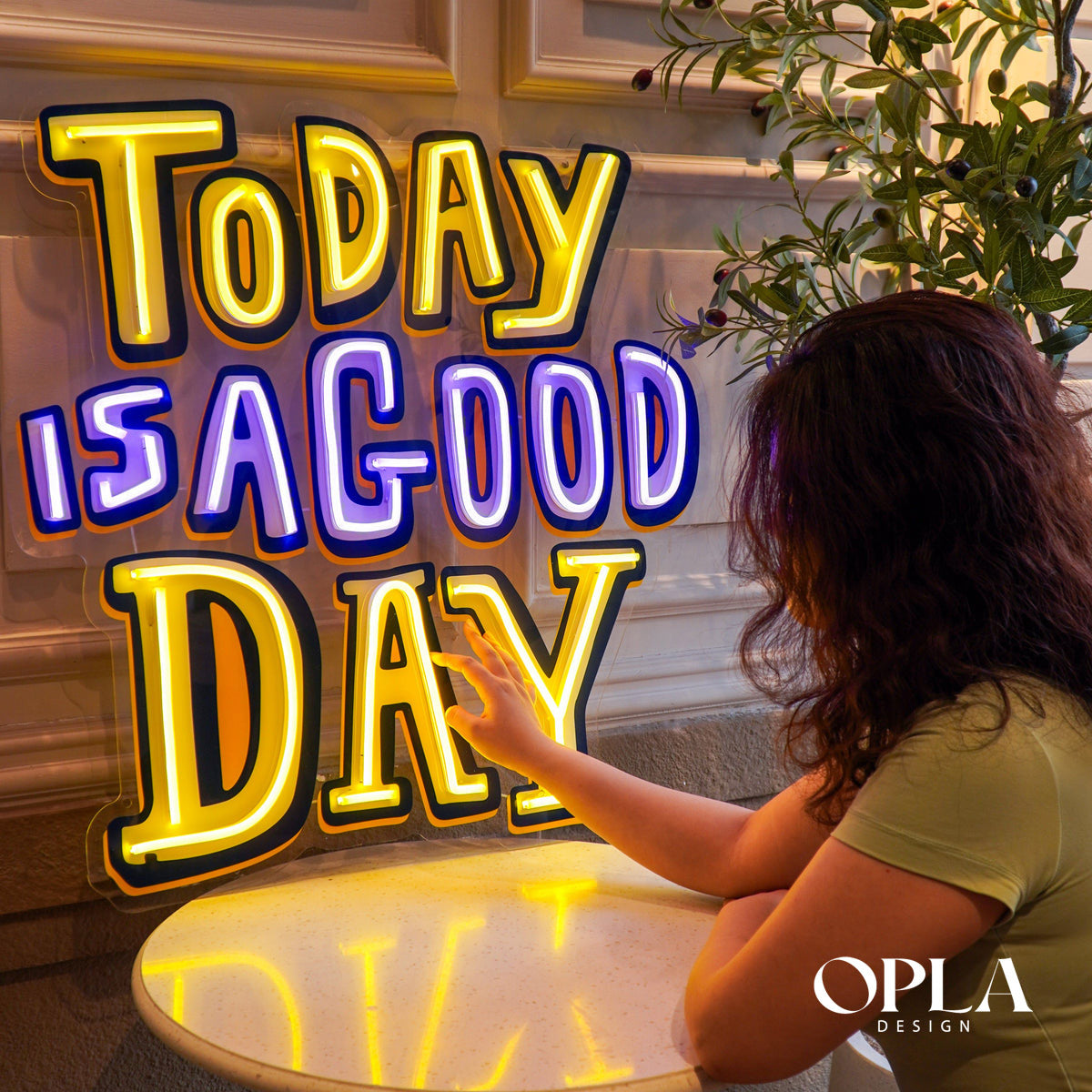 Today Is A Good Day Neon Artwork maroc - Neon Led au Maroc