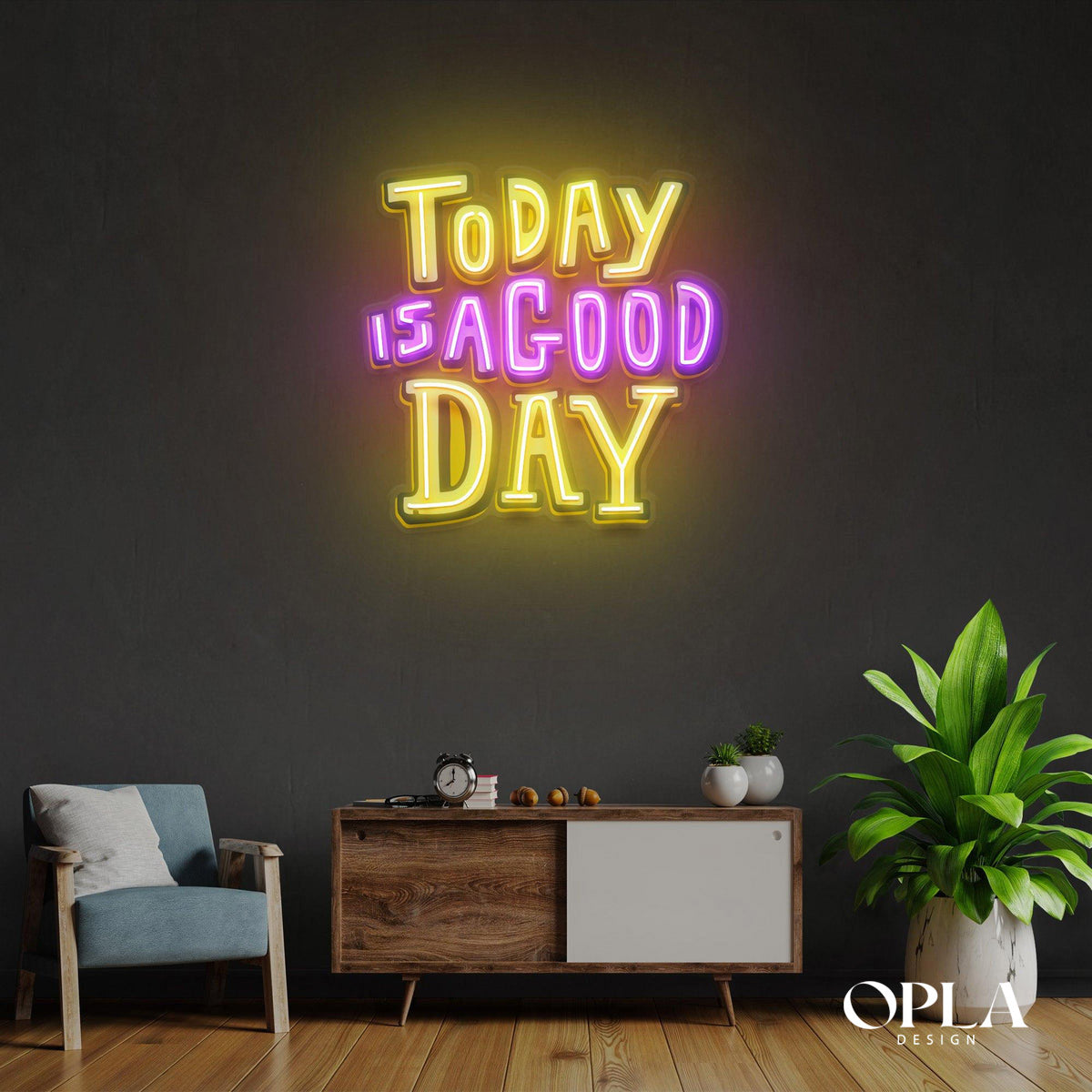 Today Is A Good Day Neon Artwork maroc - Neon Led au Maroc