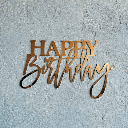 Acrylic birthday sign "happy birthday" in Morocco