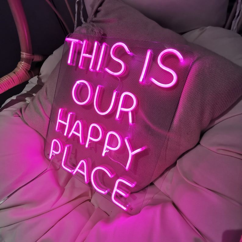 This is Our Happy Place - LED Neon Sign in Morocco