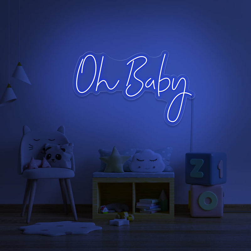 Neon Event Enseigne "Oh Baby"  Neon LED AU MAROC