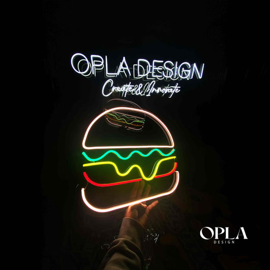 Burger Neon Led maroc - Neon Led au Maroc