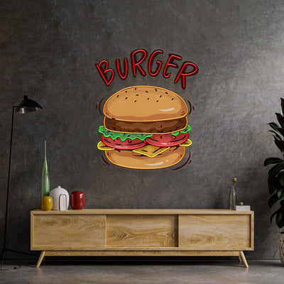 Hamburger Neon Led maroc - Neon Led au Maroc