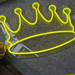 "TAJ" Couronne Néon decor - Neon Led au Maroc