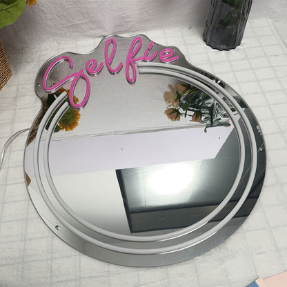 Miroir Selfie - LED Neon Mirror - Neon Led au Maroc