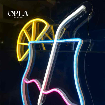 Cocktail LED Neon – Neon LED au Maroc By OPLADESIGN
