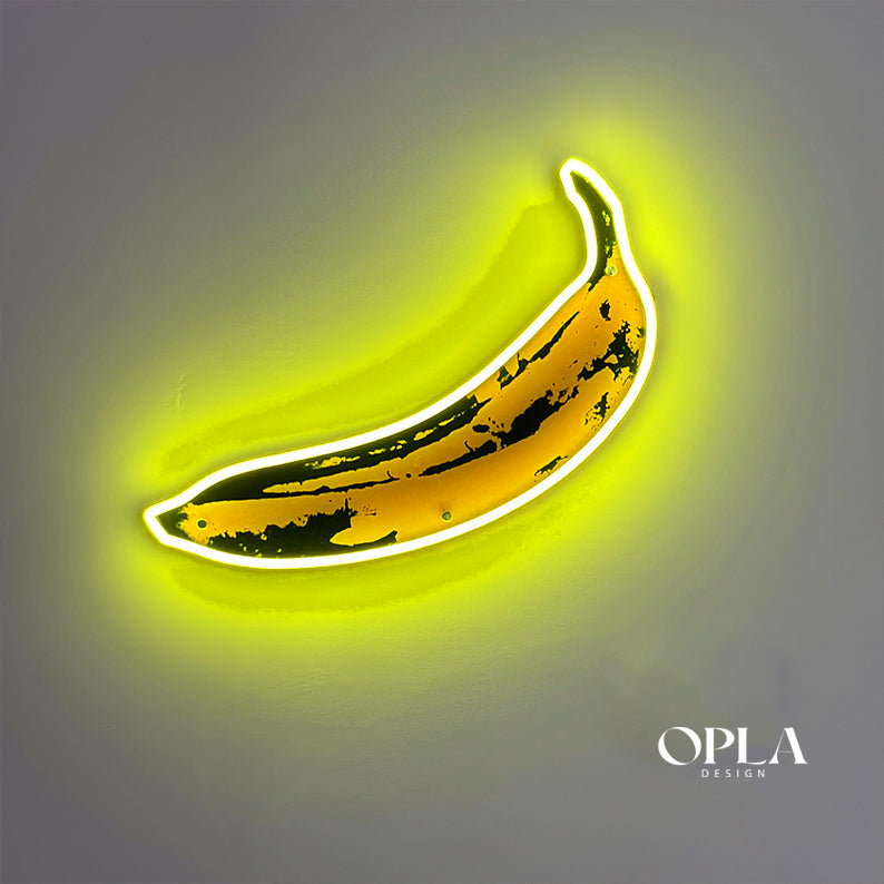 "Banana by Andy Warhol" Neon Morocco - Neon Led in Morocco