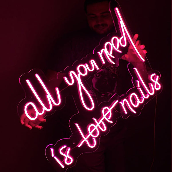 "All you need is nails" neon Beauty Morocco - Neon Led in Morocco