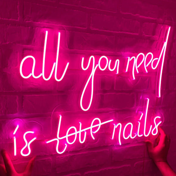 "All you need is nails" neon Beauty Morocco - Neon Led in Morocco
