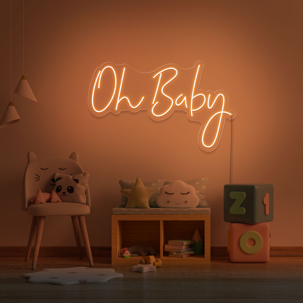 Neon Event Sign "Oh Baby" Neon LED IN MOROCCO