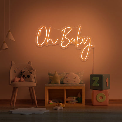 Neon Event Sign "Oh Baby" Neon LED IN MOROCCO
