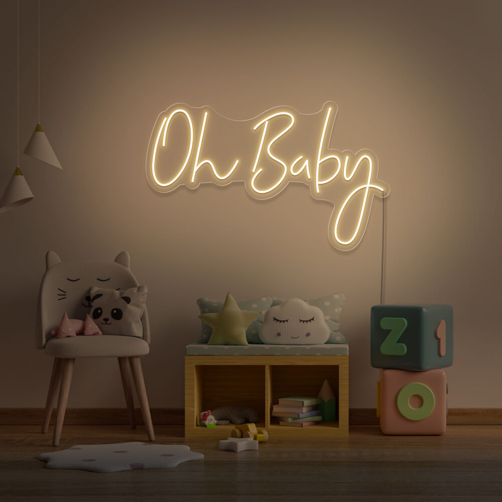 Neon Event Sign "Oh Baby" Neon LED IN MOROCCO