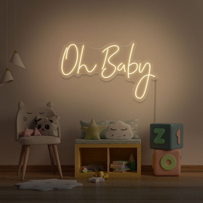 Neon Event Sign "Oh Baby" Neon LED IN MOROCCO